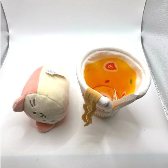 Anirollz x Nissin Cup Noodles Ramen Soup Plush Kitty Kawaii 5" - Picture 4 of 12